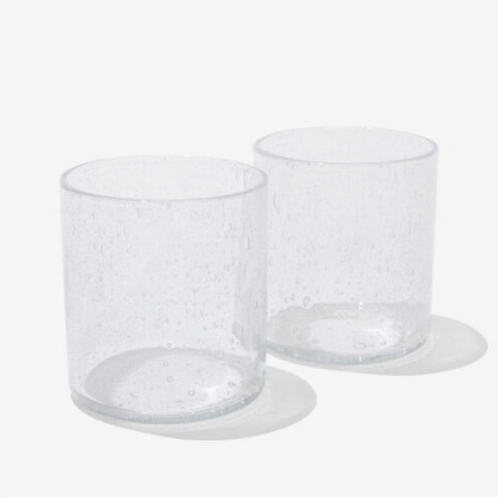 Clear Glass Tumbler Set